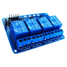 4-канальний модуль реле 5В надійне керування електронними пристроями та проектами на Arduino, PIC, AVR та ARM
