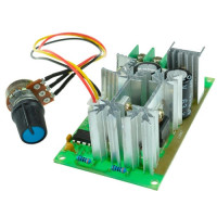 Контролер обертів мотора постійного струму ШІМ 10-60В 20А 1200Вт 25КГц, регулювання швидкості