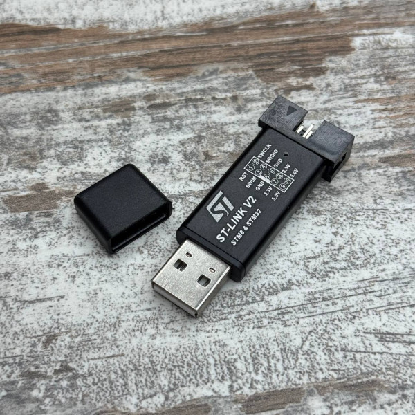 USB програматор ST-LINK V2 для STM8, STM32 Cortex-M, налагоджувач мікроконтролерів