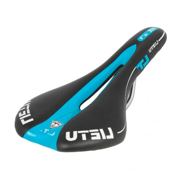 Спортивне велосипедне сідло з гелевим наповнювачем та вирізом, шкірозамінник, 280×135 мм