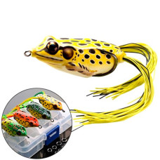 Набір воблерів 4шт жаба незацепляйка 6/9г силіконова Nervous Frog для риболовлі приманка 4шт