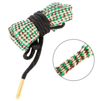 Протяжка шнур-змійка для чищення зброї 30 .308 7.62 мм G04 нейлон+латунь, тканинний йоржик