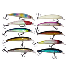 Набір воблерів мінноу 11 см 11-13 г, приманки для риболовлі спінінгом і тролінгом з трійниками