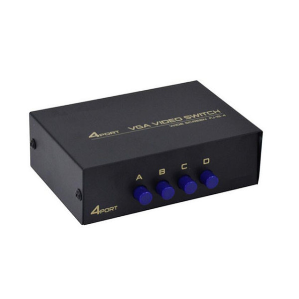 Комутатор VGA 1 на 4, спліттер/розгалужувач відеосигналу, 200 МГц, до 30 м