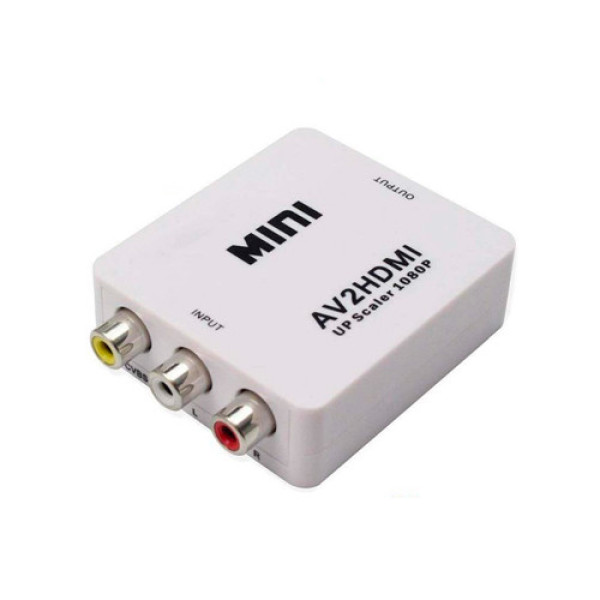 Конвертер AV RCA в HDMI відео та аудіо, Full HD 1080p адаптер для телевізора і монітора