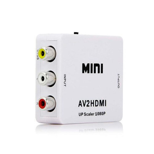 Конвертер AV RCA в HDMI відео та аудіо, Full HD 1080p адаптер для телевізора і монітора