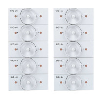 LED сегмент 6В для планки підсвічування РК телевізора, 10 шт, світлодіоди для ремонту LED TV