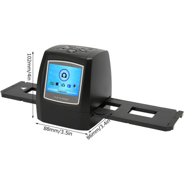 Сканер для фотоплівки та слайдів 35 мм 135, цифровий слайд-сканер з РК дисплеєм