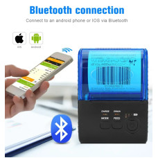 Чековий принтер 58 мм 5805DD, мобільний POS термопринтер Bluetooth 4.0 з акумулятором