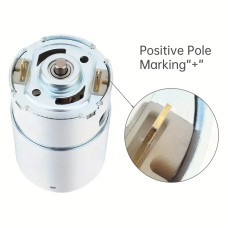 Мотор 775 DC 12–36 В, 3500–9000 об/хв, двигун для ЧПУ, гравера, свердлильних та шліфувальних пристроїв