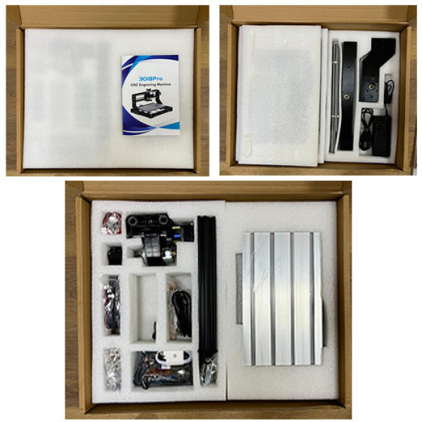 Станок фрезерний ЧПУ CNC 3018 Pro GRBL DIY цанговий патрон ER11 у комплекті