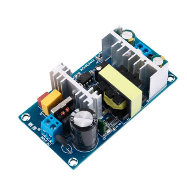 Блок живлення безкорпусний відкритий 12В 5А 60Вт, імпульсний адаптер для LED, камер, 3D-принтерів