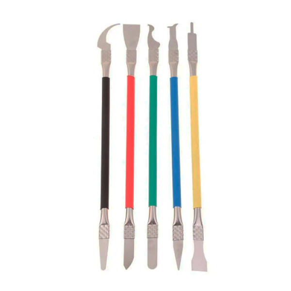 Набір ножів лез для демонтажу мікросхем зняття клею двосторонні нержавіюча сталь