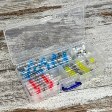 Термоусадкові гільзи з припоєм, набір 100шт, термоусадка для проводів, герметичні