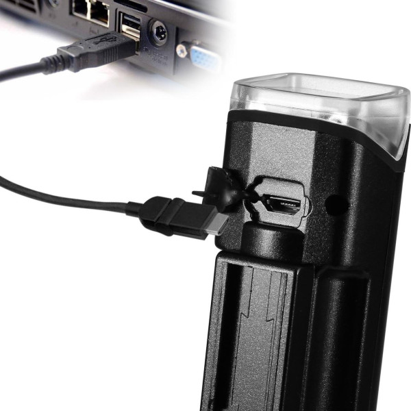 Велосипедний індукційний ліхтар з велодзвінком 120дБ 1800мАч HJ-047B