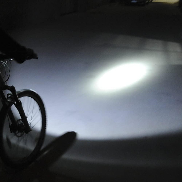 Велосипедний індукційний ліхтар з велодзвінком 120дБ 1800мАч HJ-047B