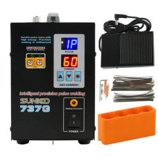 Апарат контактного точкового зварювання Sunkko 737G 1.5кВт для акумуляторів 18650, пайка нікелевих смуг