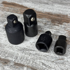 Набір перехідників 4шт для торцевих головок, воротків та тріскоток 60HRC сталь інструмент