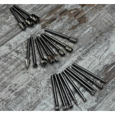 Набір борфрез по дереву 20шт HSS сталь, хвостовик 3мм для гравера та міні дрилі