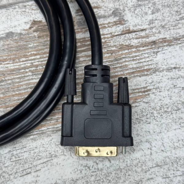 Кабель DVI-D (24+1) – HDMI 1.8 м, позолочені контакти, для передачі цифрового відеосигналу
