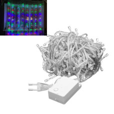 Гірлянда новорічна світлодіодна 200 LED кольорова 2x2м ефект Водоспад прикраса