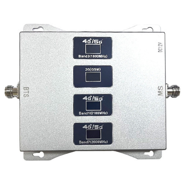 GSM репітер 4 діапазони 900/1800/2100/2600 підсилювач зв’язку 3G 4G LTE мобільний сигнал