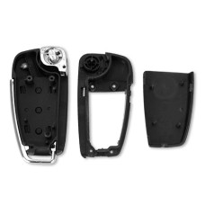 Викидний ключ Audi, корпус під чіп, 3 кнопки, автоключ смарт, без леза, корпус для заміни