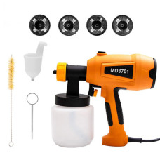 Краскопульт електричний фарборозпилювач 800мл 1.5/2/2.5/3мм з регулюванням подачі повітря та фарби