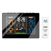 Метеостанція бездротова з барометром РК 5.6" виносний датчик PT201C ля вимірювання температури і вологості