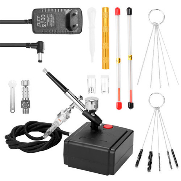 Аерограф HD-130 0.3мм із компресором TC-100, набір для аерографії з конусоподібним соплом