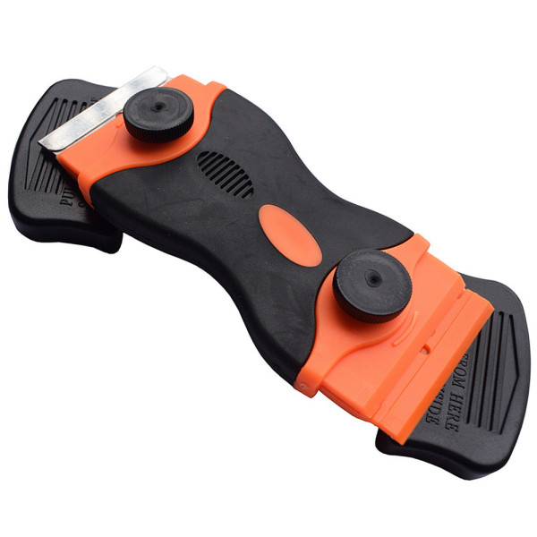 Скребок-ніж універсальний двосторонній із 20 змінними лезами, інструмент для очищення пластику та сталі