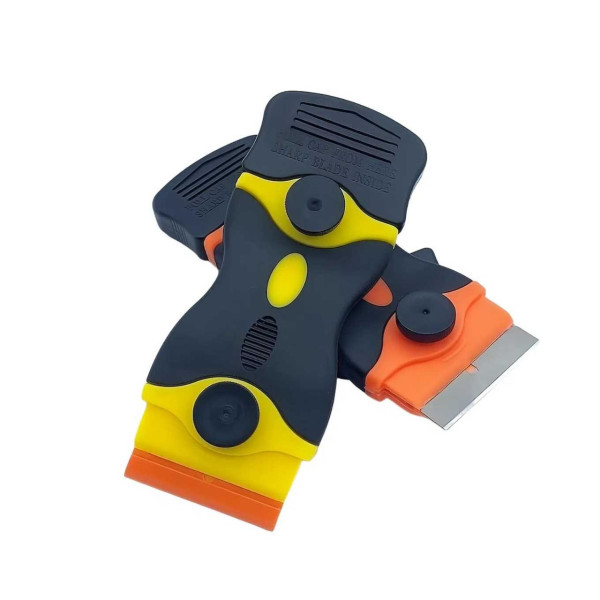 Скребок-ніж універсальний двосторонній із 20 змінними лезами, інструмент для очищення пластику та сталі