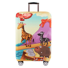 Чохол захисний на валізу 18-21" S, дорожній, з малюнком тварини, еластичний
