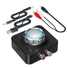 Bluetooth 5.0 аудіоприймач BR04, ресивер звуку 3D RCA AUX TF, бездротовий адаптер