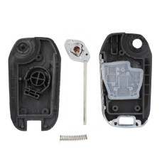 Корпус викидного ключа NSN14 з 2 кнопками для Nissan Qashqai, Cube, Micra – заміна корпусу з місцем під чіп