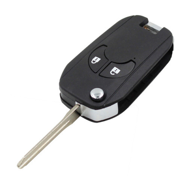 Корпус викидного ключа NSN14 з 2 кнопками для Nissan Qashqai, Cube, Micra – заміна корпусу з місцем під чіп