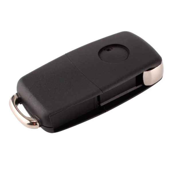 Викидний корпус ключа під чіп Volkswagen DKT0269, 2 кнопки, ніша під батарейку, без леза