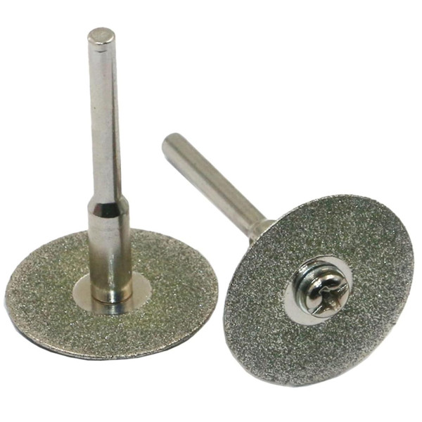 Набір алмазних дисків 10 шт 30 мм для гравера і дремеля відрізні з тримачами дисків