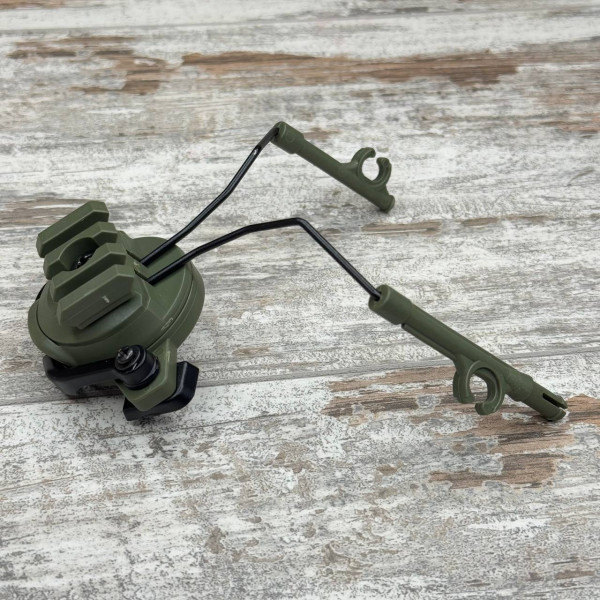 Компактний затискний адаптер для активних навушників на шолом 19-22 мм, універсальний комплект для спорту та мототехніки