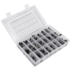 Конденсатори електролітичні 510шт 0.1мкФ-1000мкФ 10-50В, 24 види для електроніки