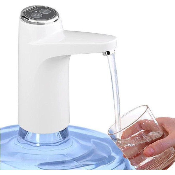 Помпа автоматична для води з акумулятором 1200мАч настільна вибір об’єму біла