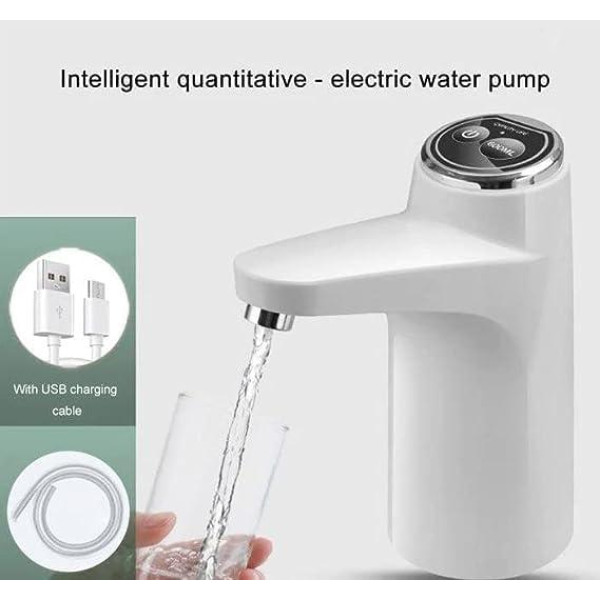 Помпа автоматична для води з акумулятором 1200мАч настільна вибір об’єму біла