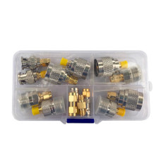 Перехідники для антен комплект 14шт SMA BNC N PL259 SO239 адаптери універсальні