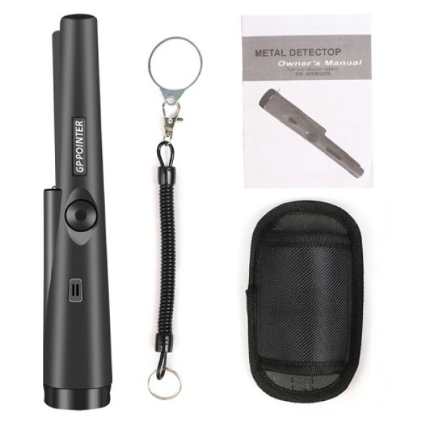 Ручний металошукач металодетектор портативний водонепроникний IP66 світлодіодний