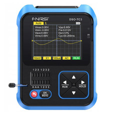 Осцилограф FNIRSI DSO-TC3 1кан 500кГц, генератор сигналів і тестер 3в1, портативний прилад