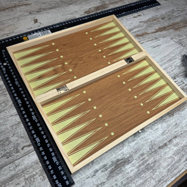 Настільна гра 3в1 шахи шашки нарди дерев’яний набір 34×34 см класичний комплект для дітей і дорослих