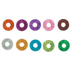 Очі гвинтові для іграшок 12мм з фіксатором кольорові пластикові 30шт набір для амігурумі