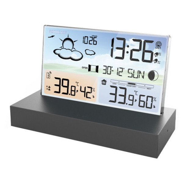 Метеостанція бездротова з барометром РК 5.9 виносний датчик FJ3396C кольоровий дисплей