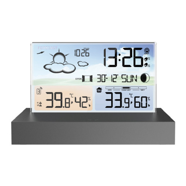 Метеостанція бездротова з барометром РК 5.9 виносний датчик FJ3396C кольоровий дисплей