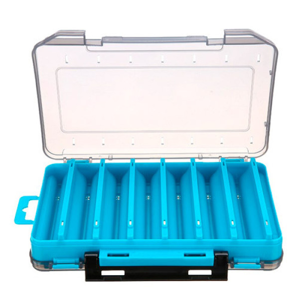 Коробка органайзер двостороння для снастей 195x130x37мм, 14 відділень, риболовля